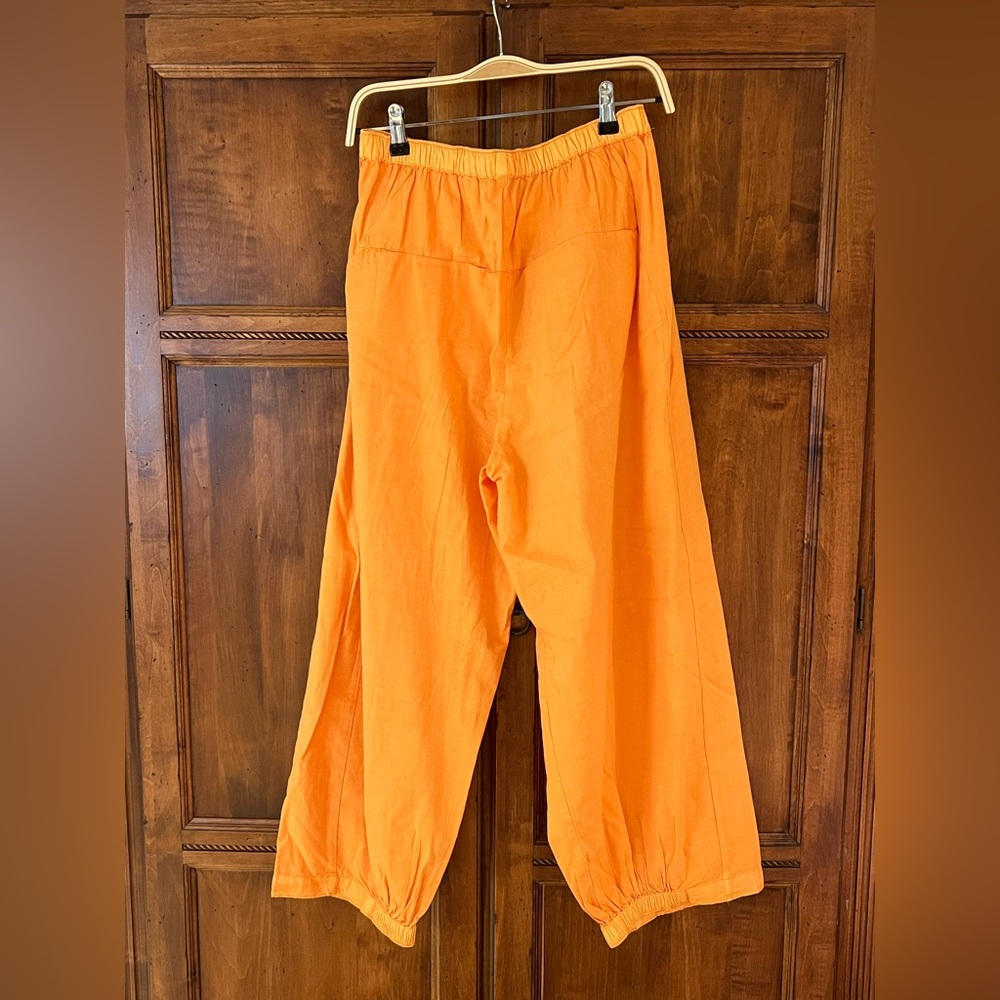 Free People Orange Wide Leg Pants - Picture 5 of 16